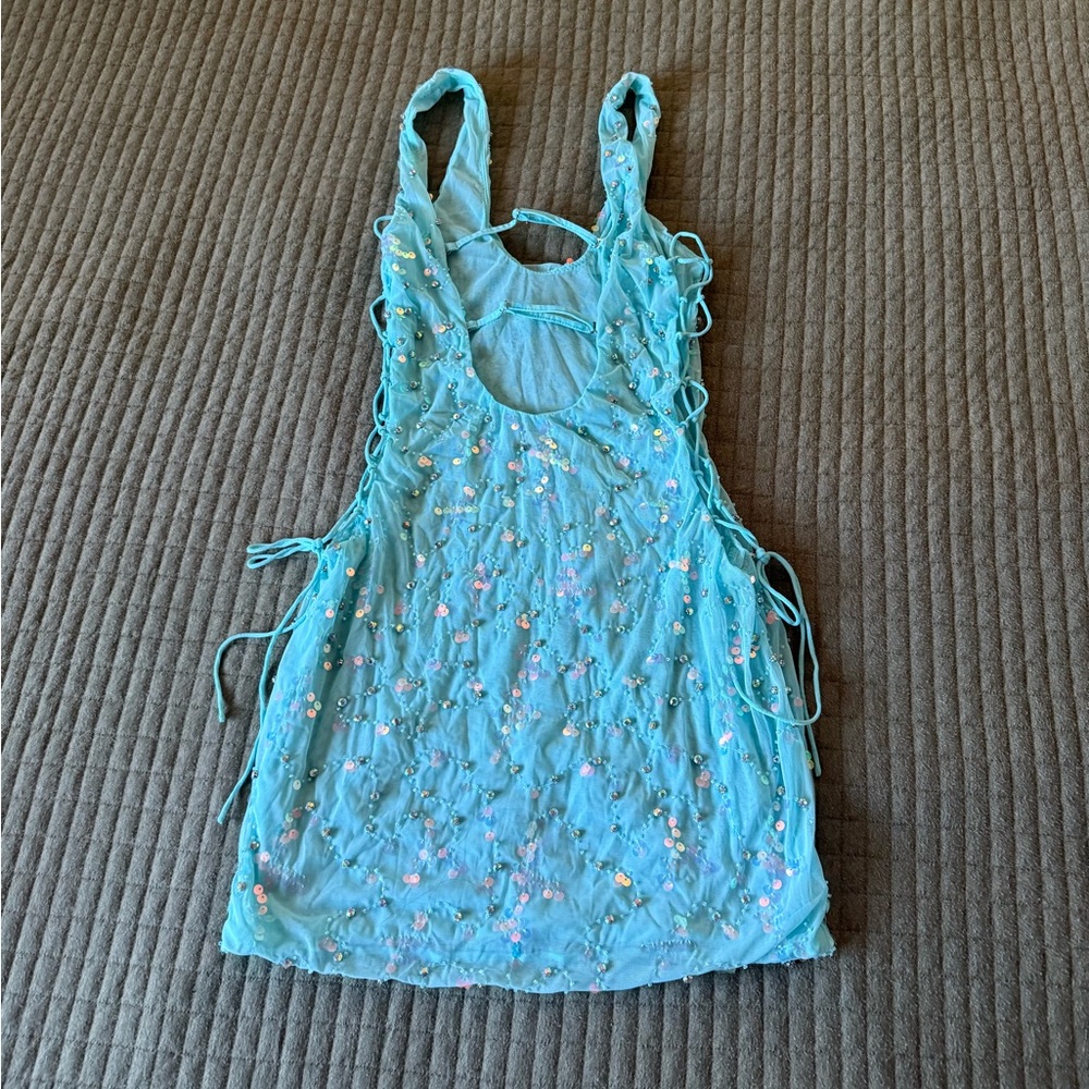 Oh Polly Blue Sequin Mini Dress Bratz Collection - Picture 2 of 3